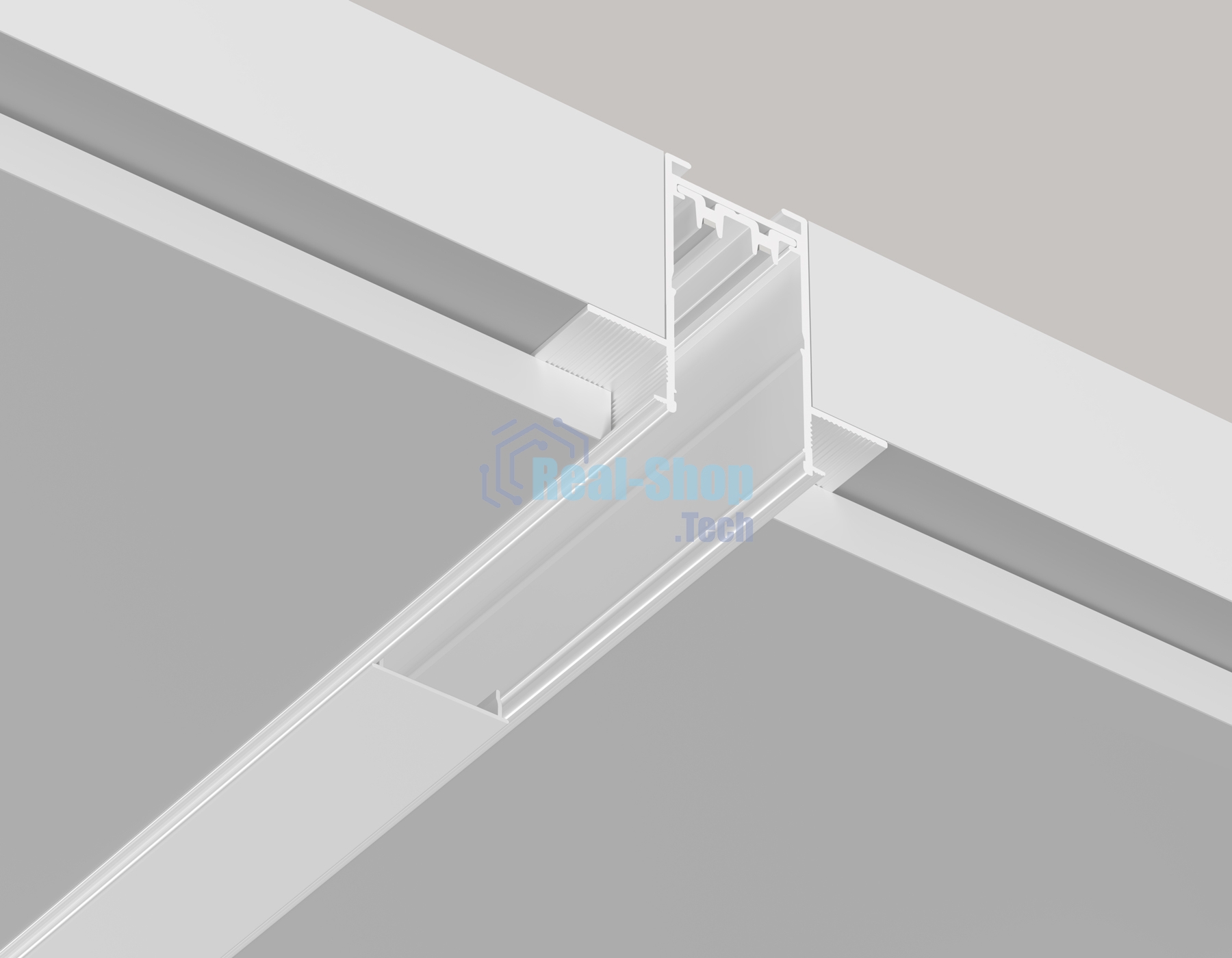 Шинопровод встраиваемый Ambrella light GL1011 WH белый IP20 220V 3000*62.5*56