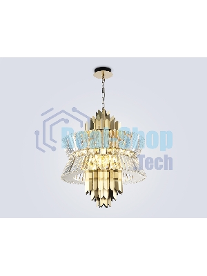 Люстра Ambrella light LH41017/12 BS/CL латунь/прозрачный E14*12 max 40W D560*660
