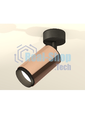 Светильник Ambrella Light XM6326021 PPG/PBK золото розовое полированное/черный полированный MR16 GU5.3 (A2210, C6326, N6121)