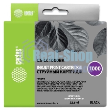 Картридж струйный Cactus CS-LC1000BK черный (22,6 мл) для Brother DCP 130C/330С, MFC-240C/5460CN