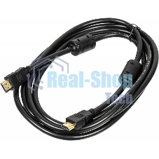 Кабель аудио-видео Ningbo HDMI (m)/HDMI (m) 3м. феррит.кольца Позолоченные контакты черный (HDMI-3M-MG(VER1.4))