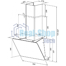 Вытяжка Krona LIORA 600 черный S черный
