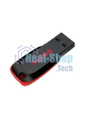 Флешка USB Sandisk CZ50 Cruzer Blade (SDCZ50-032G-B35), 32Gb, USB 2.0, R/W 15/4, черный/красный