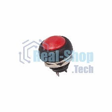 Выключатель-кнопка Rexant 250V 1А (2с) OFF-(ON) Б/Фикс красная Micro