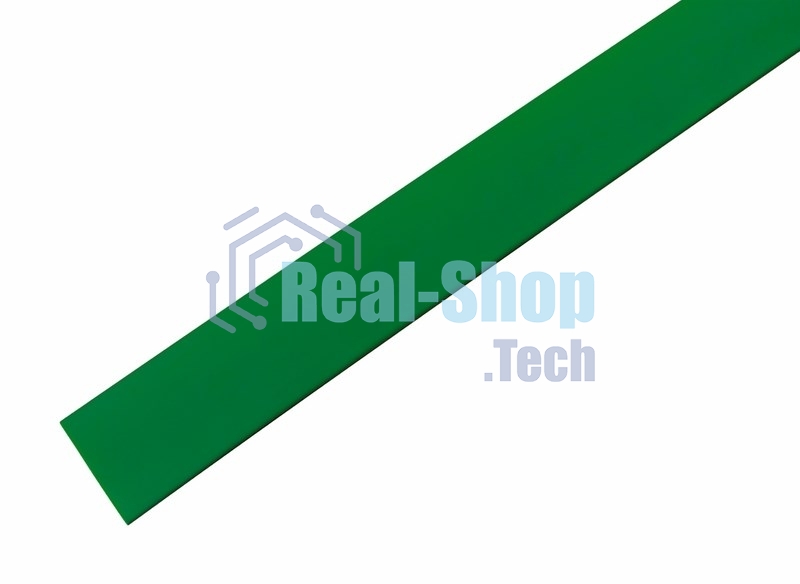 Термоусаживаемая трубка Rexant 19,0/9,5 мм, зеленая, упаковка 10 шт. по 1 м