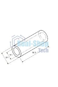 Гильза ГМЛ 35-10 (35 мм² - Ø 10 мм) ГОСТ 23469.3-79 (в упак. 5 шт.) Rexant
