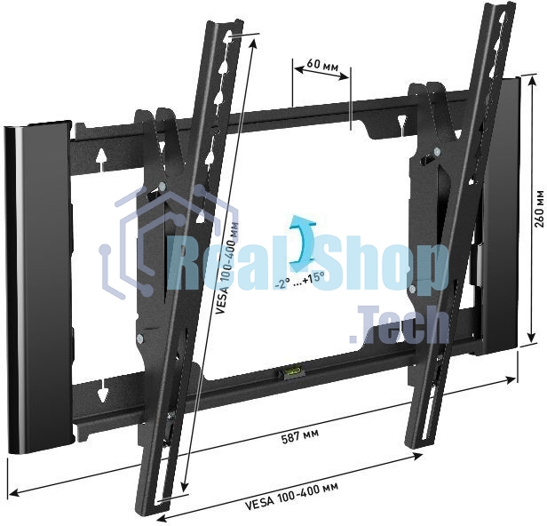 Кронштейн для телевизора Holder T4925-B черный 26