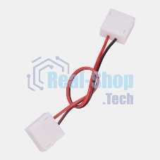 Коннектор соединительный (2 разъема) для одноцветных светодиодных лент с влагозащитой шириной 10 мм, длина 15 см LAMPER