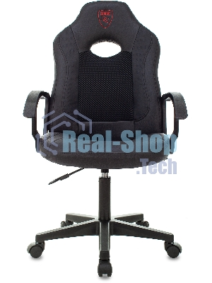 Кресло Бюрократ Zombie 11LT черный, экокожа, 120 кг, механизм качания