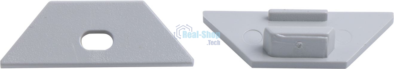 Заглушки для углового профиля светодиодной ленты Gauss (2 заглушки в пакете)