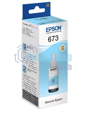 Чернила Epson 673 C13T673598 (аналог C13T67354A) светло-голубой 70мл для Epson L800/L810/L850/L1800