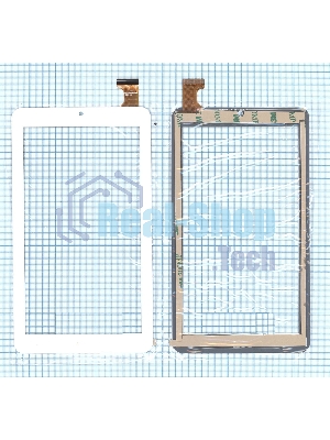 Сенсорное стекло (тачскрин) для Acer Iconia One B1-770, белое