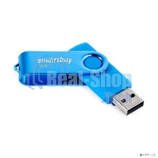 Флешка USB Smartbuy Twist Blue (SB004 Gb2TWB), 4 Gb, USB 2.0, R/W 10/7, синий