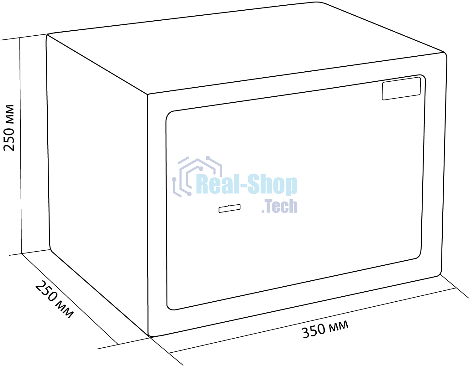 Сейф мебельный Cactus CS-SF-K25 250x350x250мм ключевой
