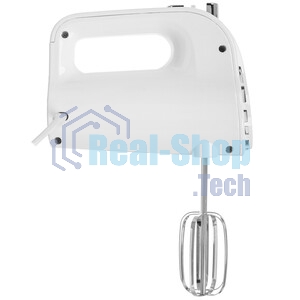 Миксер BQ MX423 White-Steel, Мощность 500 Вт, 5 скоростей, Режим Турбо