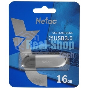 Флешка USB Netac U352 (NT03U352N-016G-32PN), 16Gb, USB 3.0, R/W 110/50, серебристый