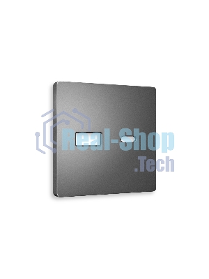 Лицевая панель ALFA (Антрацит серый) для розетки 2USB тип A+C QUANT AP6610