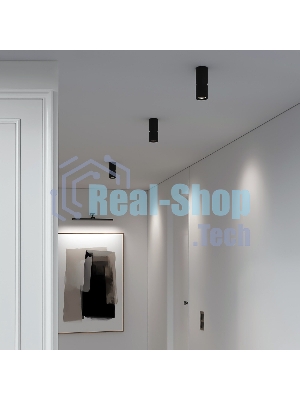 25048/LED 12W 4000К чёрный / Светильник потолочный светодиодный