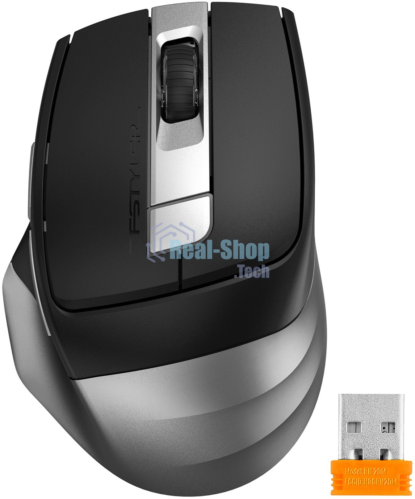Мышь беспроводная A4Tech Fstyler FB35CS серый, 2000 dpi, Bluetooth / USB, Bluetooth / радиоканал, кнопки - 6