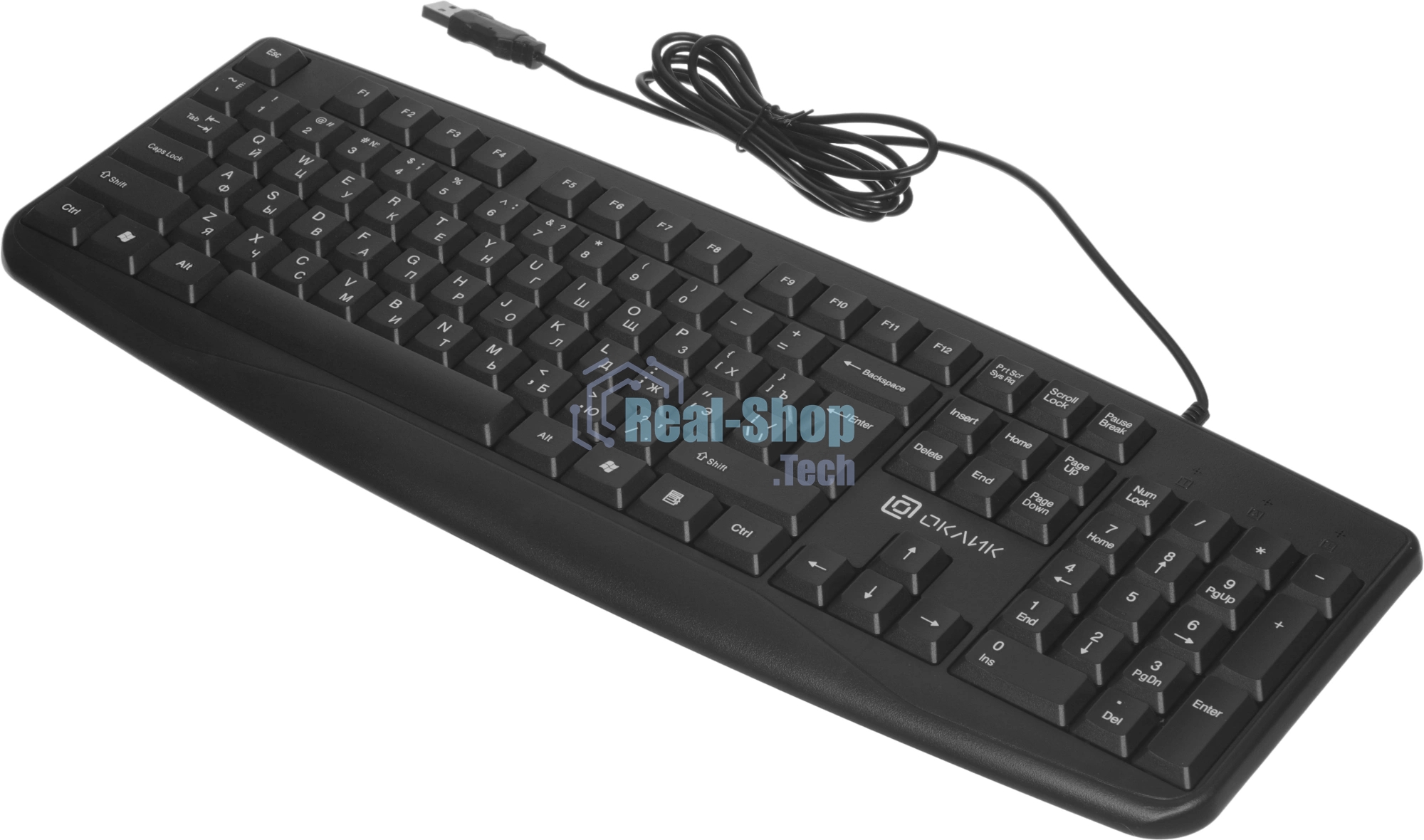 Клавиатура проводная Oklick 105M (1678092), USB, черный