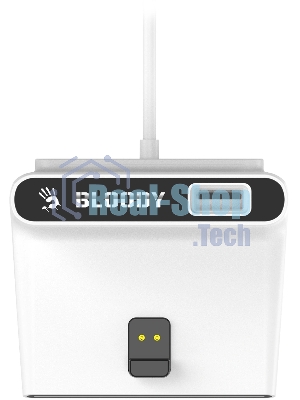 Мышь беспроводная/проводная A4tech Bloody R77UltraDock белый, 20000 dpi, USB Type-A, радиоканал, кнопки - 5