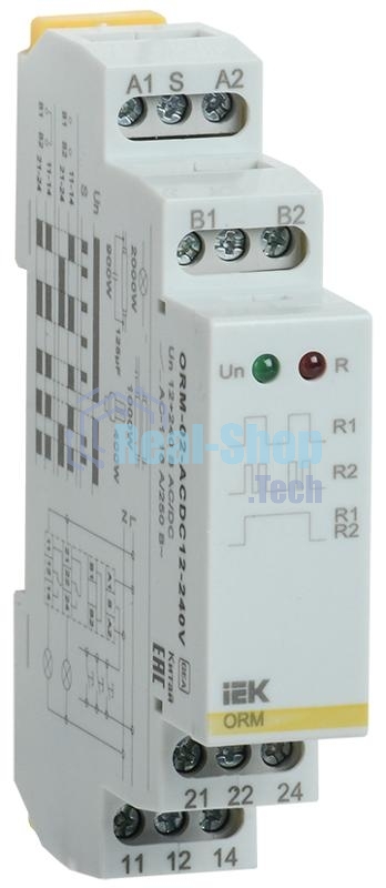Реле импульсное ORM 2 конт. 12-240В AC/DC IEK ORM-02-ACDC12-240V