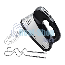 Миксер электрический Galaxy GL 2208, черный с серебристым, ручной, 250 Вт, 5 скоростей + режим 