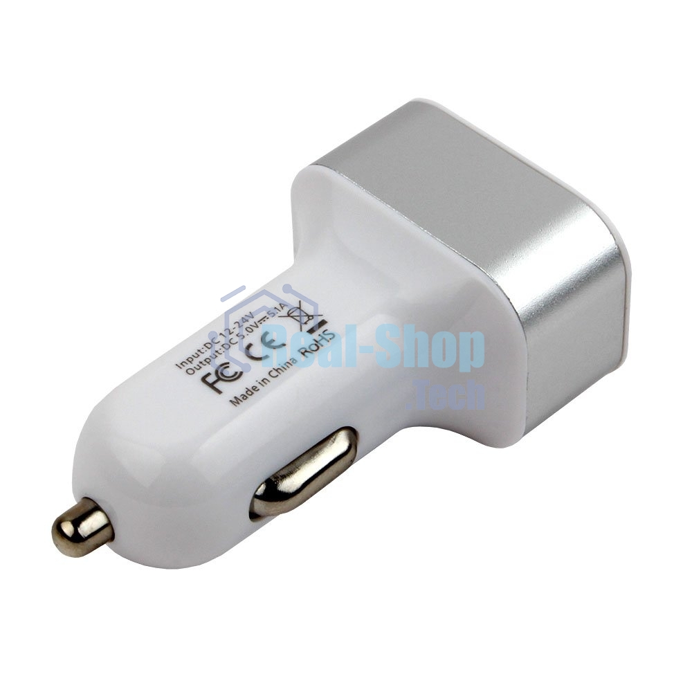 Адаптер питания Cablexpert MP3A-UC-CAR17, 12V->5V 3-USB, 2.1/2/1A