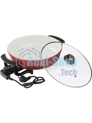 Электросковорода Sakura SA-7709R 1500Вт 30-8см круг керам