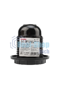 Патрон карболитовый Rexant с кольцом Е27 черный c этикеткой