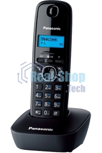 Телефон беспроводной (DECT) Panasonic KX-TG1611RUH (серый) АОН, Caller ID,12 мелодий звонка,подсветка дисплея,поиск трубки