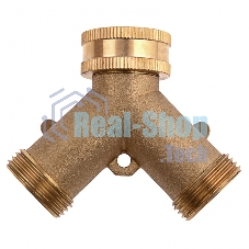 Разветвитель Palisad 2- х канальный, регулируемый, внешняя и внутренняя резьба 3/4