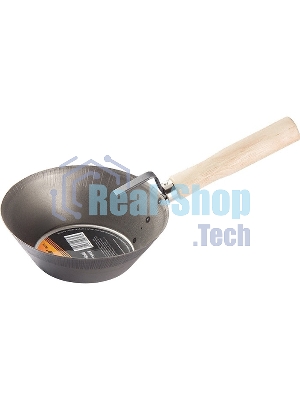 Ковш стальной Sparta штукатурный, деревянная ручка