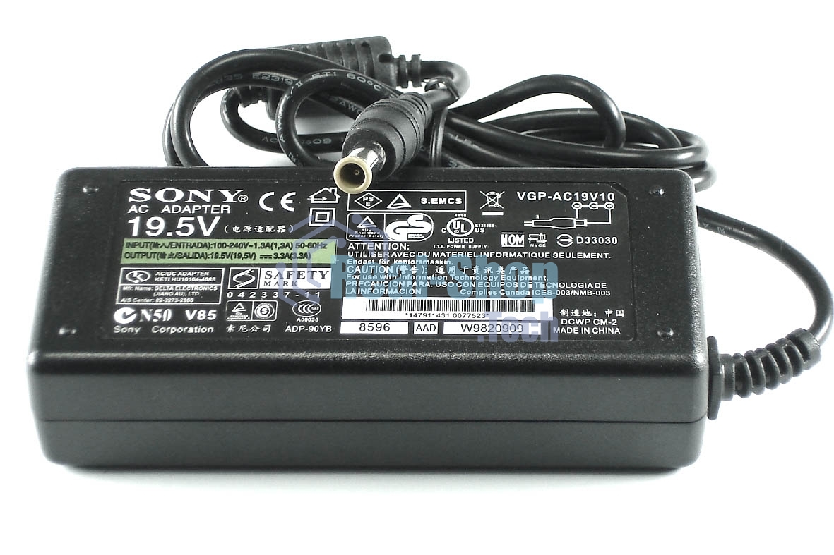 Блок питания (сетевой адаптер) для ноутбуков Sony Vaio 19.5V 3,3A 6.5pin HC