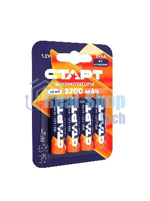 Аккумуляторы СТАРТ HR6 AA 2700mAh Ni-MH BL3+1 48/768, AA, 2700 мАч, 4 шт. в блистере