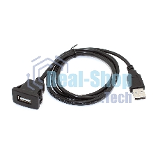 Кабель с разъемами USB 2.0 мама для монтажа -папа 1 м