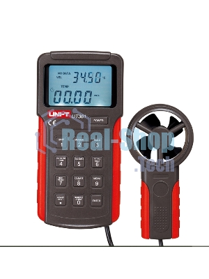 Анемометр UT361, анемометр-термометр с крыльчаткой, 2 ~ 30м/с, 0 ~ 40С