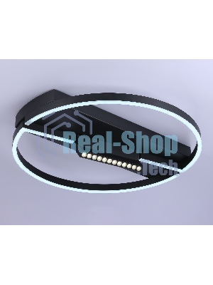 Светильник Ambrella light FL51460/1+1 BK черный 72W 3000K-6400K+4200K D600*110 (ПДУ РАДИО 2.4G)