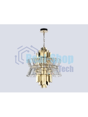 Люстра Ambrella light LH41017/12 BS/CL латунь/прозрачный E14*12 max 40W D560*660