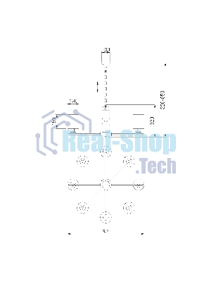 60146/8 / потолочный светильник / латунь Smart