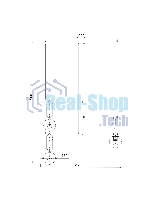 70143/3 / подвесной светильник / черный Smart