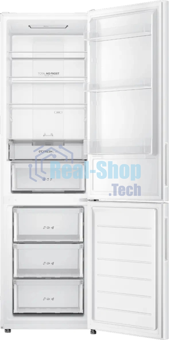 Холодильник Haier CEF538CWG белый двухкамерный 263/105л морозилка снизу, No Frost