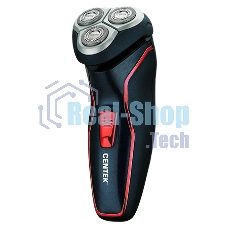 Электробритва Centek CT-2171 (черный) ротор 3D, влажное бритье, 3 плав.головки, 2-ные лезвия, до 50 мин раб