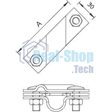 Клемма универс. для стержня заземл. 2760 20 FT OBO 5001641