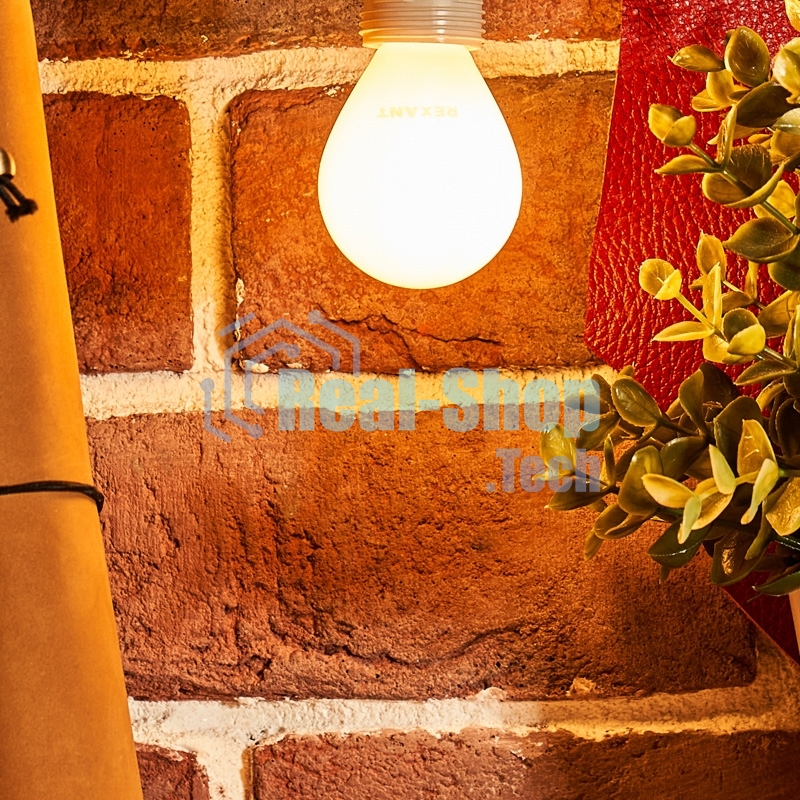 Лампа светодиодная филаментная Rexant Шарик GL45 9.5 Вт 915 Лм 2700K E14 матовая колба