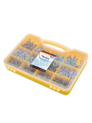 Набор саморезов и дюбелей Kranz 590 шт.