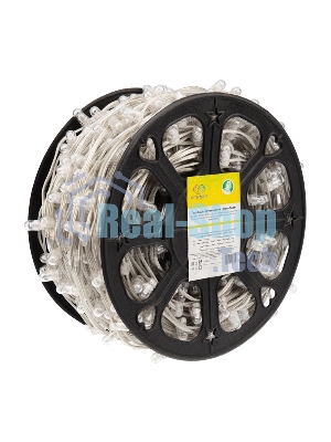 Гирлянда Neon-night LED Клип-лайт 12 V, прозрачный ПВХ, 150 мм, цвет диодов теплый белый, Flashing (белый)