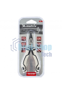 Длинногубцы Matrix Mini, 125 мм изогнутые, авторазжим, PRO