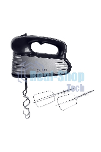 Миксер электрический Galaxy GL 2208, черный с серебристым, ручной, 250 Вт, 5 скоростей + режим 