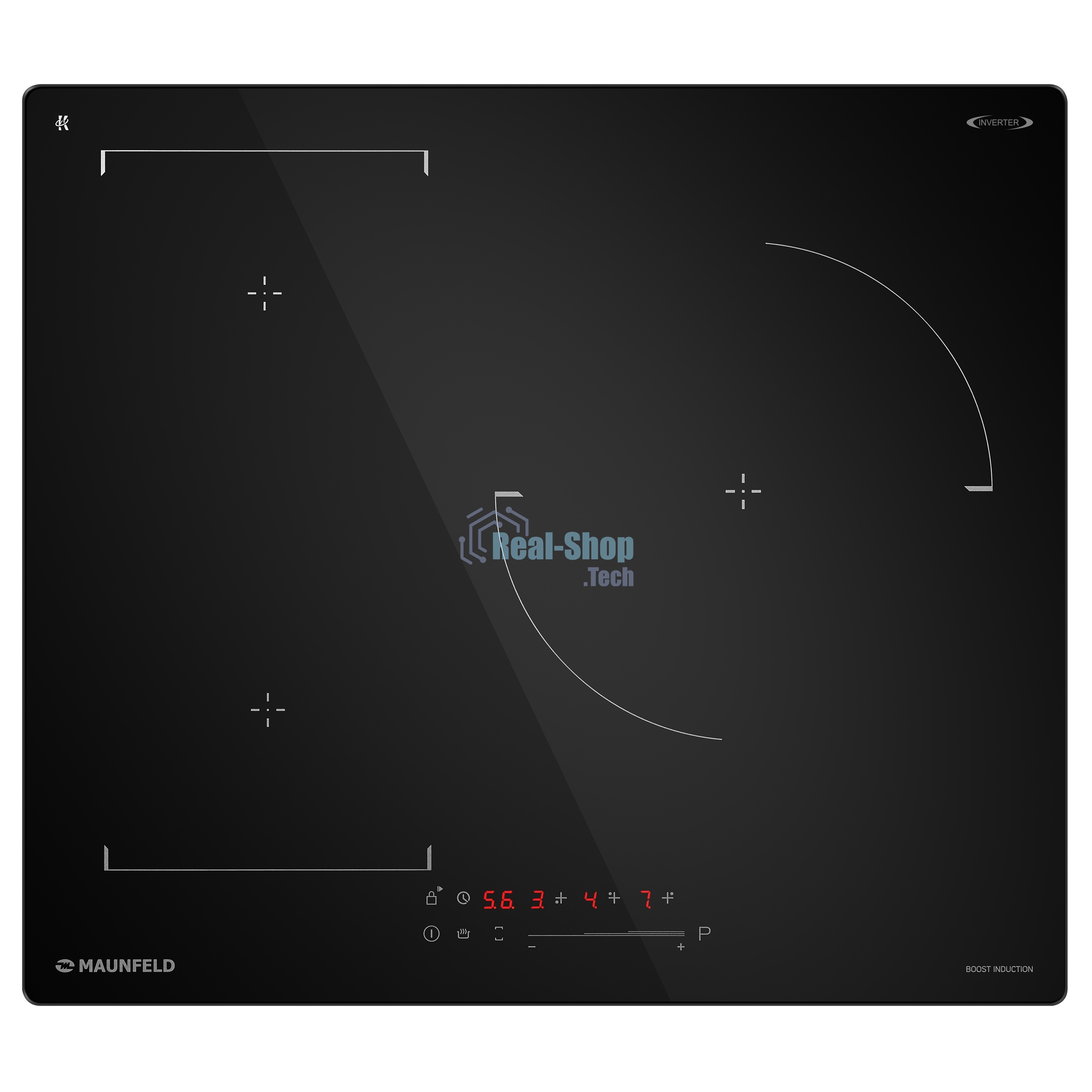 Индукционная варочная панель Maunfeld CVI593SBBK Inverter черный